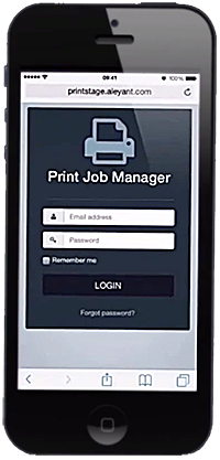 Web-to-print job management software